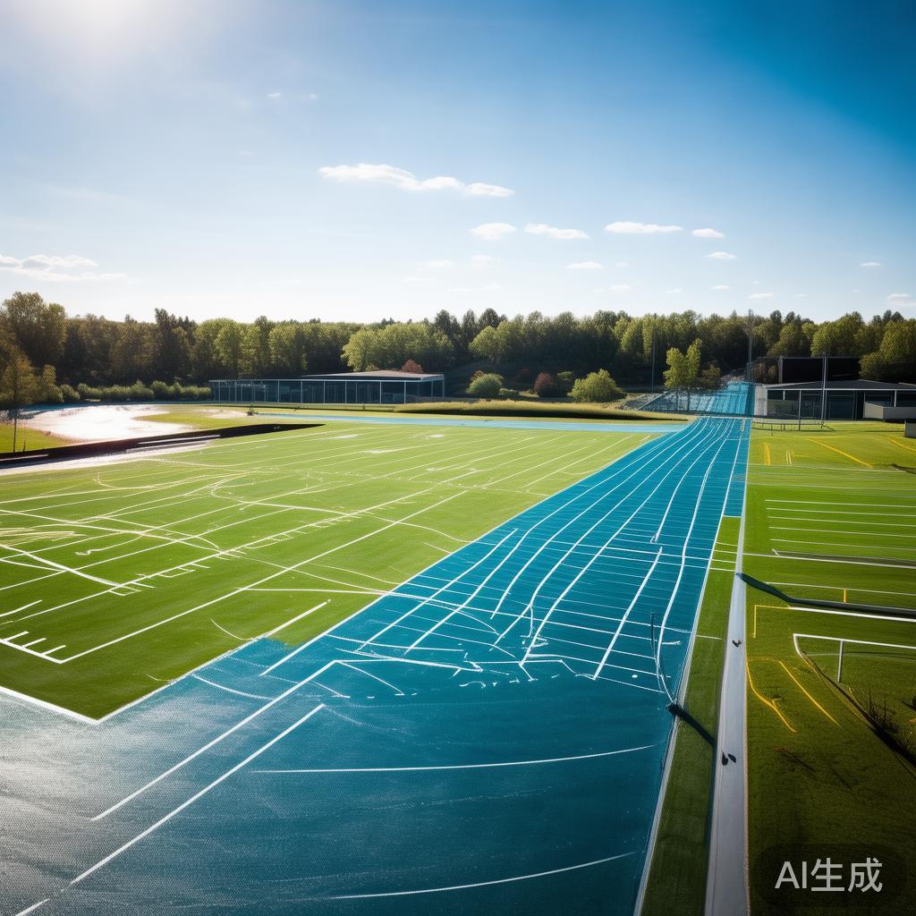 除了室内场馆，海德体育中心还设有户外跑道和足球场，